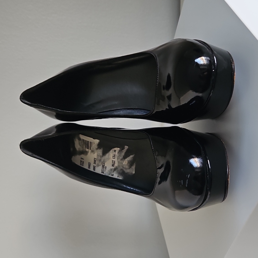 STUART WEITZMAN Elegant Black Women's Patent Leather Heels Size US 9 - Picture 2 of 9